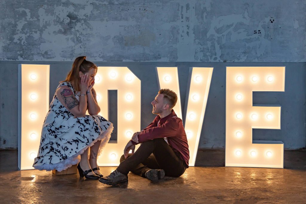 Een loveshoot met de loveletters