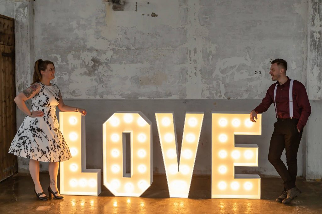 Een loveshoot met de loveletters