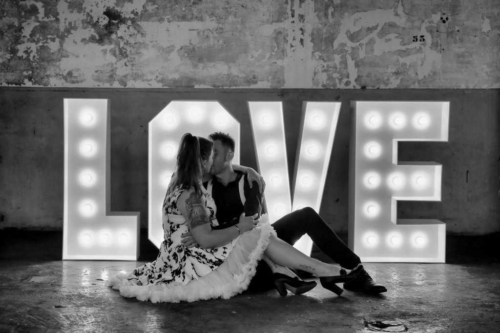 Een loveshoot met de loveletters