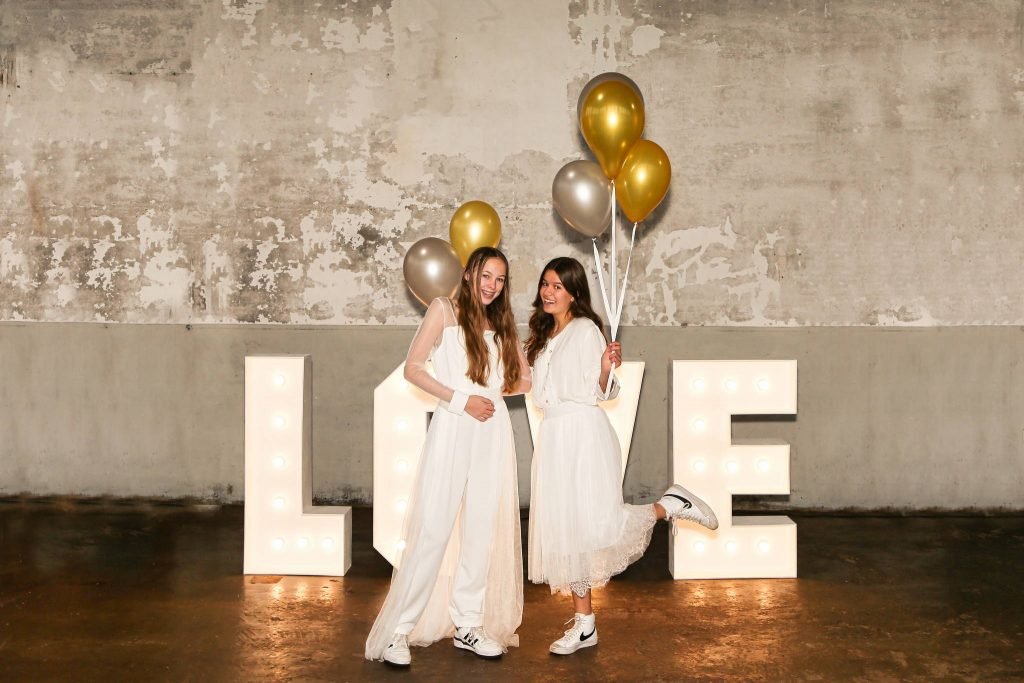 fotoshoot met de loveletters