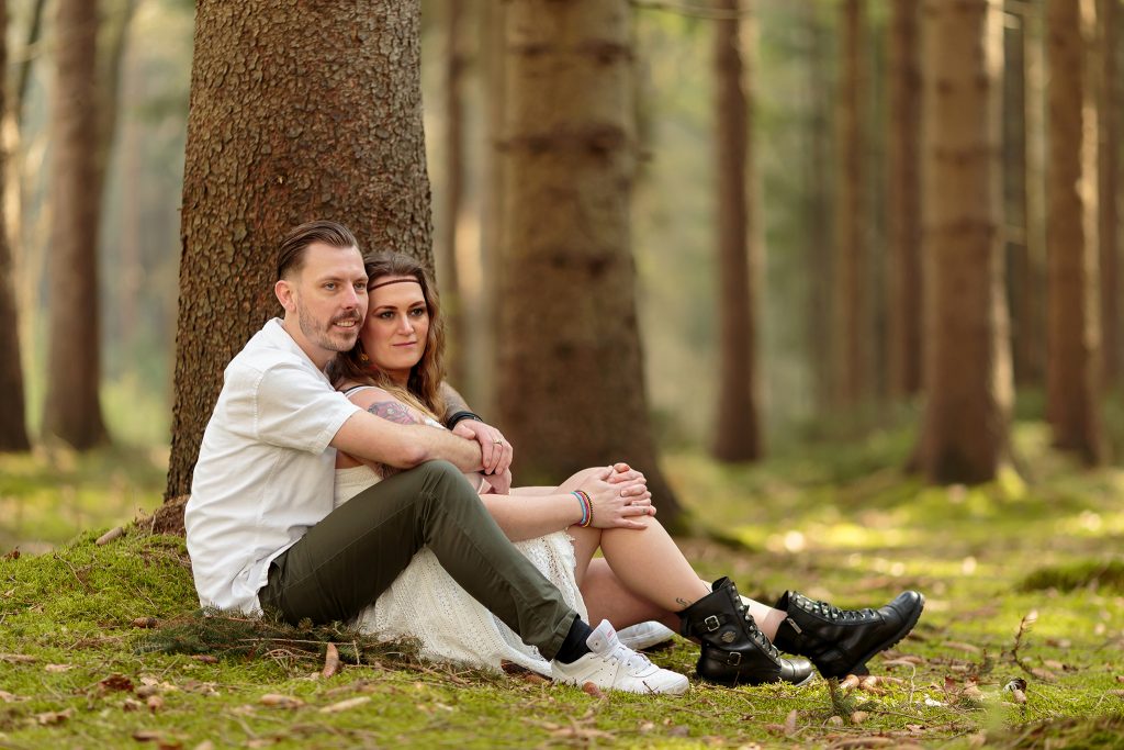 Nicole en Kevin bij de Zwarte Dennen