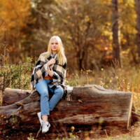 Elselot tijdens en herfstshoot