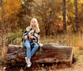 Elselot tijdens en herfstshoot